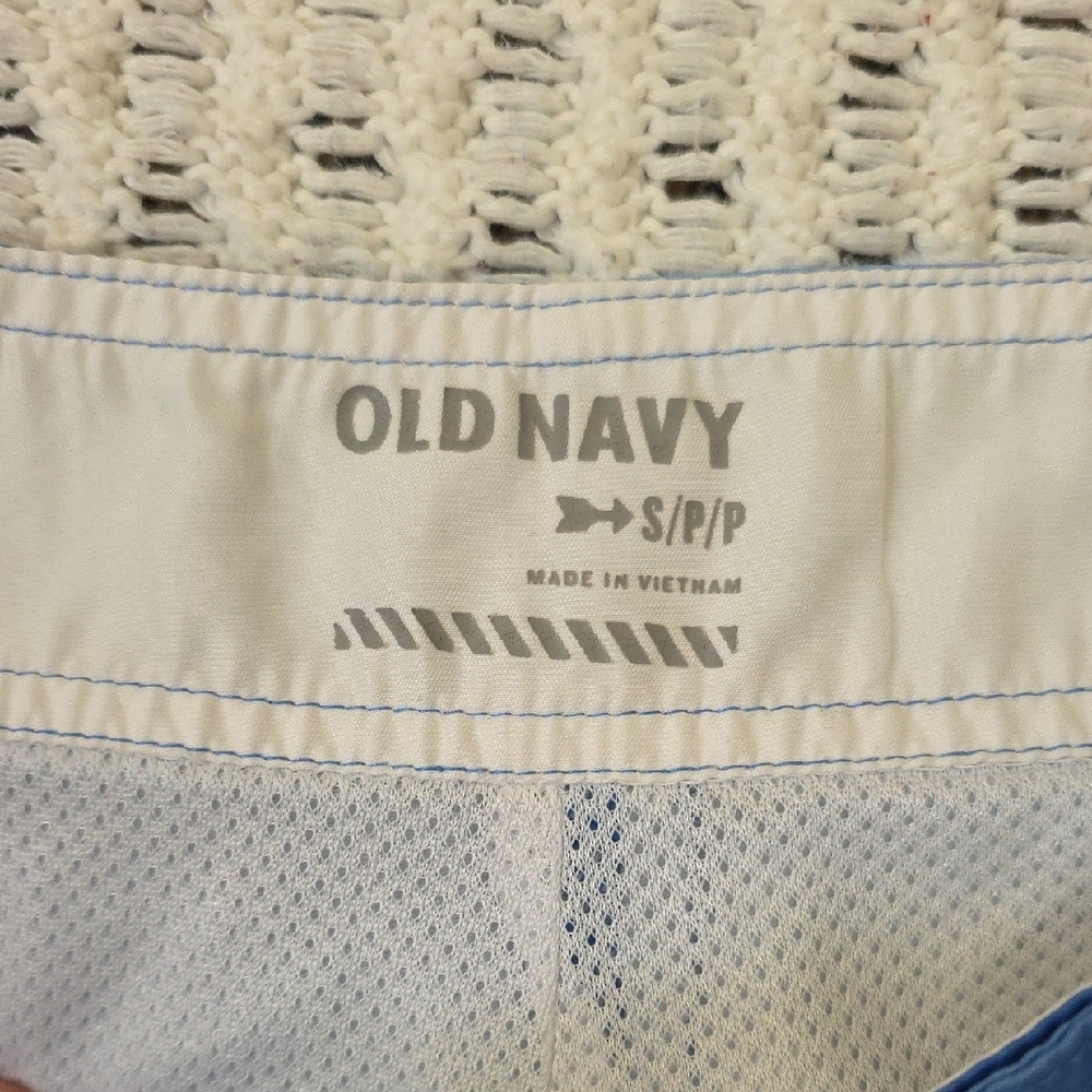 Old Navy Blue Tropical Beach Print Swim Board Shorts - Picture 2 of 3